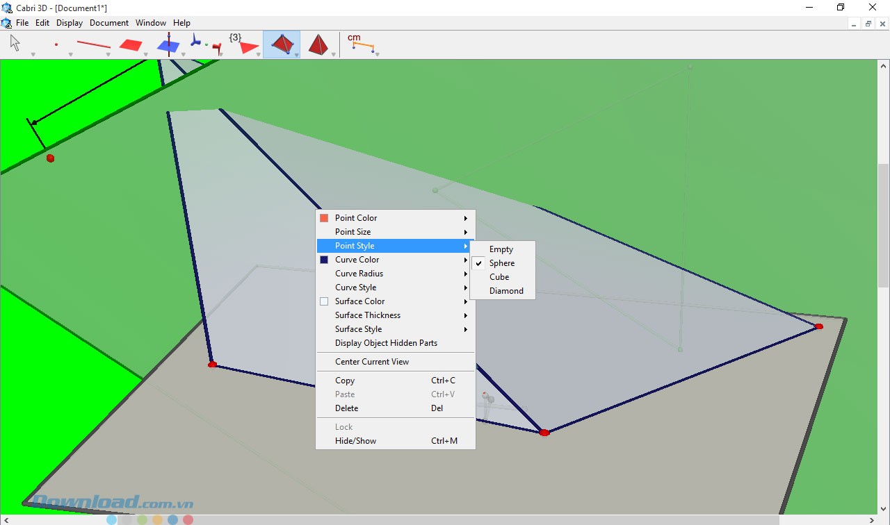 Thay đổi cách hiển thị công cụ