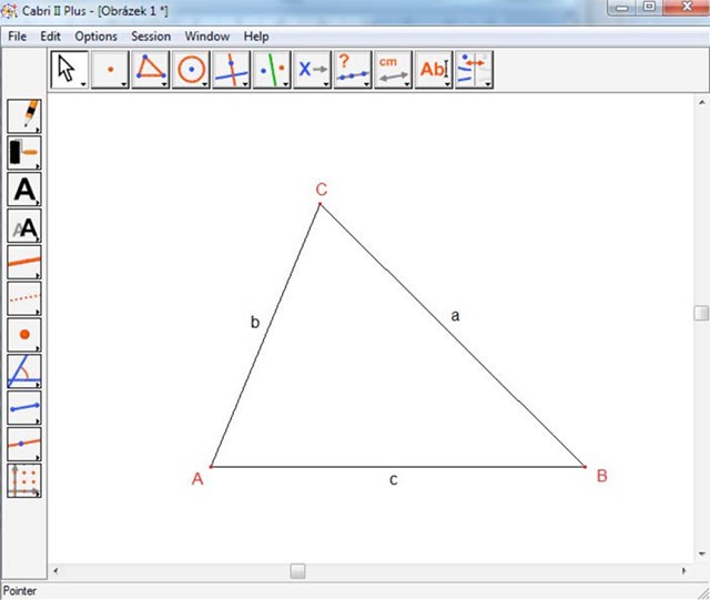 Giao diện Cabri II Plus