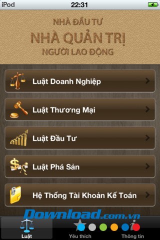 Các luật về kinh doanh for iOS