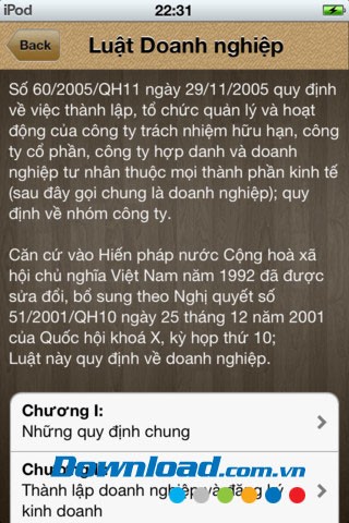 Các luật về kinh doanh for iOS