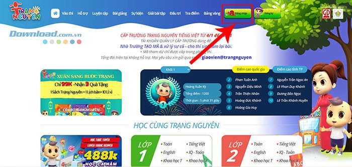 Đăng nhập Cuộc thi Trạng Nguyên Tiếng Việt 2025-2026: Hướng dẫn chi tiết