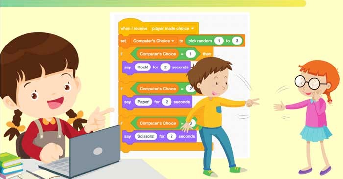 Hướng dẫn làm game Oẳn Tù Tì (Kéo Búa Bao) trong Scratch