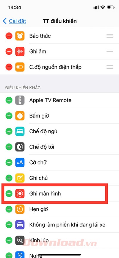 Tùy chỉnh Cài đặt Trung tâm Điều khiển iPhone.