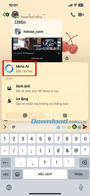 Cách sử dụng Meta AI trong Facebook Messenger