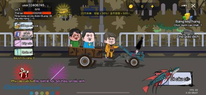 Game câu cá đầy meme vui nhộn - Câu Cá Vạn Cân