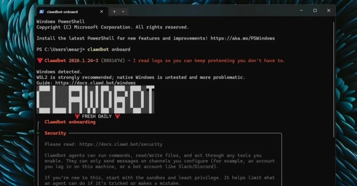Hướng dẫn cài đặt Clawbot (OpenClaw) trên Windows