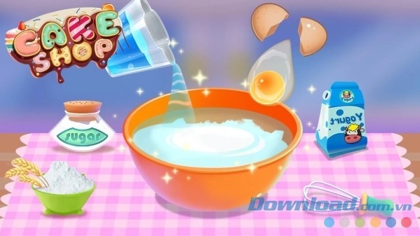 Cake Shop cho Android hướng dẫn bé cách làm bánh ngọt dễ nhất