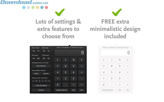 Đáp ứng hầu hết tính toán của bạn