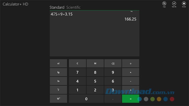 Ứng dụng máy tính Calculator+ HD