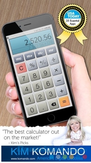 Ứng dụng giải toán Calculator Plus cho iOS
