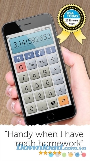 Calculator Plus cho iOS tính toán tại nhà
