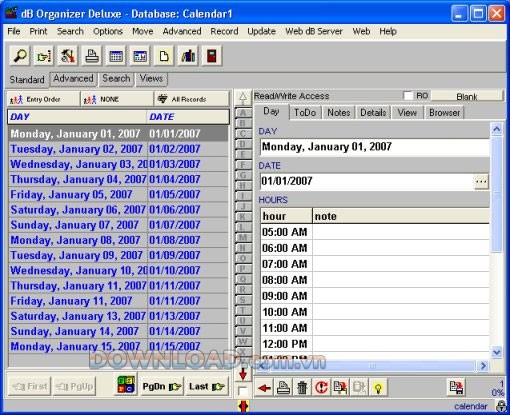 Calendar Organizer Deluxe