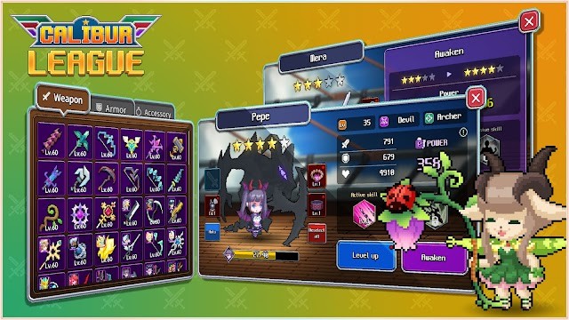 Vô số vũ khí, kỹ năng bà nhân vật để bạn kết hợp