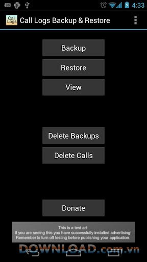Call Logs Backup & Restore For Android
