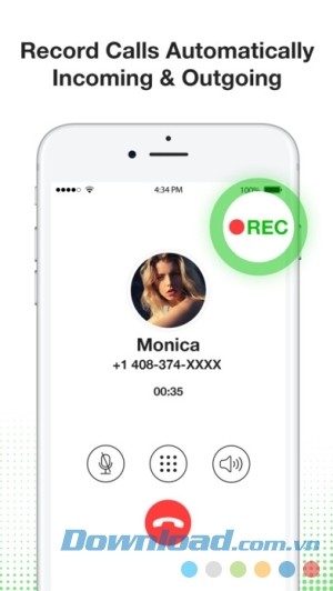 Automatic Call Recorder Phone Call cho iOS thu âm tự động