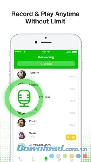 Call Recorder - Automatic Call Recorder Phone Call cho iOS không giới hạn thời gian