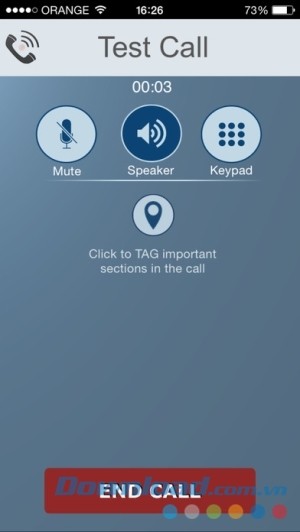 Call Recorder - IntCall cho iOS thu âm cuộc gọi