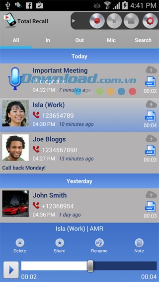 Total Recall Recorder