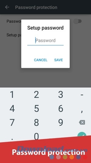 Hướng dẫn thiết lập mật khẩu bảo vệ trên Calls Blacklist Pro cho Android