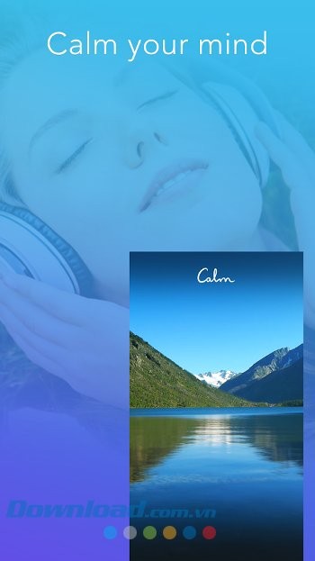 Thư giãn đầu óc hiệu quả với Calm