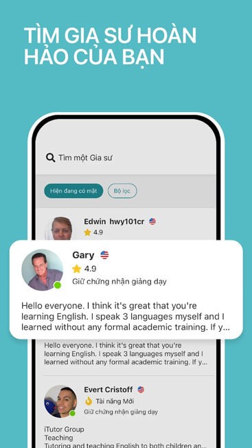 Chọn gia sư theo sở thích