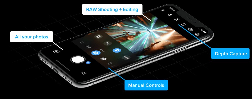 Giao diện Camera+ 2 cho iOS