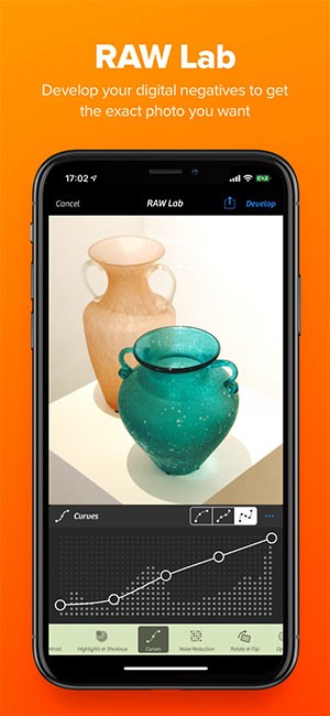 Camera Plus 2 xử lý ảnh RAW tốt hơn