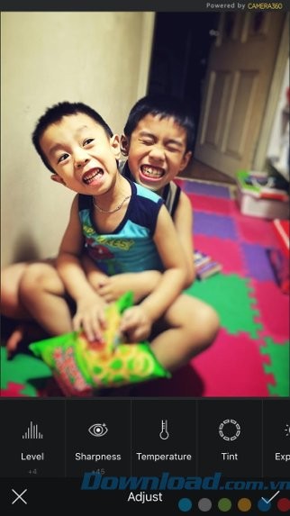 Chỉnh thông số ảnh