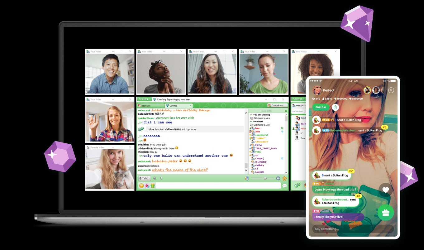 camfrog trên notebook