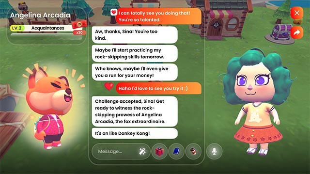 Trò chuyện với những người bạn ảo AI và tự do tùy chỉnh hộp thoại để phát triển tình bạn