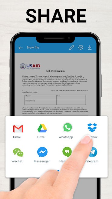 Chia sẻ ảnh scan dễ dàng