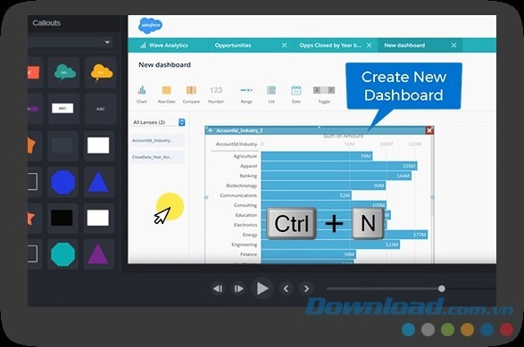 Giao diện Camtasia cho Mac
