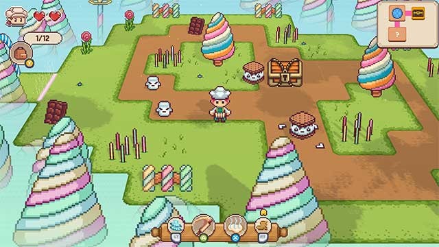 Khám phá ngục tối đồ ngọt dễ thương và chiến đấu với kẻ thù kẹo