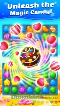 Giải phóng viên kẹo ma thuật trên Candy Fever cho Android