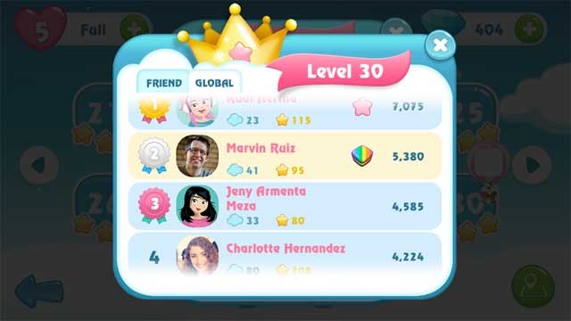 Tranh tài với bạn bè và người chơi trên khắp thế giới để chứng tỏ bạn là một cao thủ game match-3