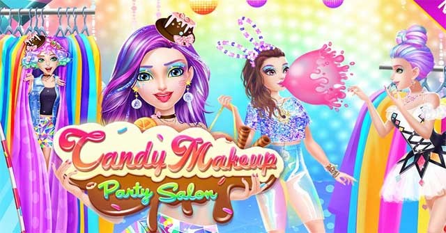 Giúp các cô gái có được vẻ ngoài ngọt ngào nhất trong game Candy Makeup Party Salon