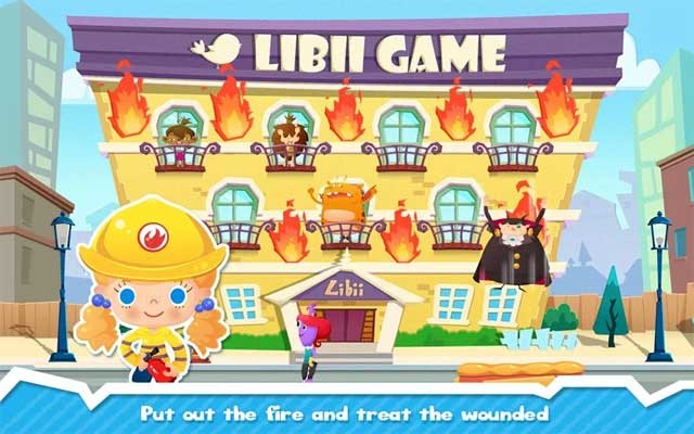 Dập tắt đám cháy và xử lý vết thương cho cư dân của thị trấn Candy's Town