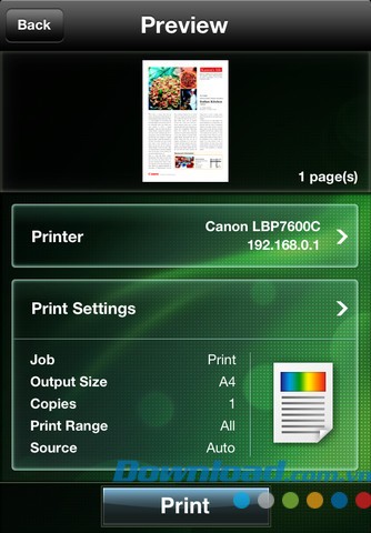 Canon Mobile Printing for iOS