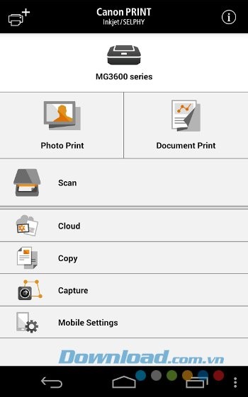 Các tính năng của Canon PRINT Inkjet/SELPHY