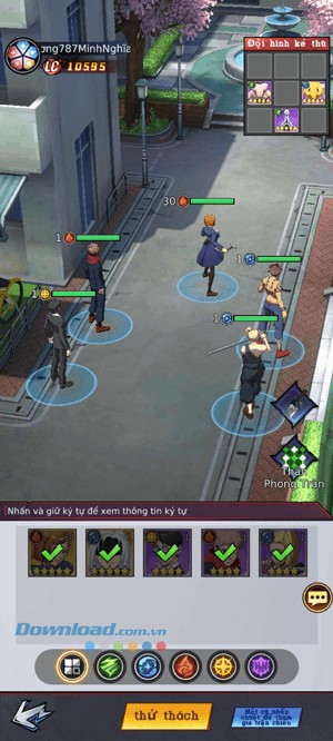 Chiêu mộ, sắp xếp đội hình chiến đấu