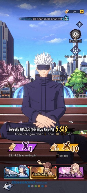 Chiêu mộ các nhân vật