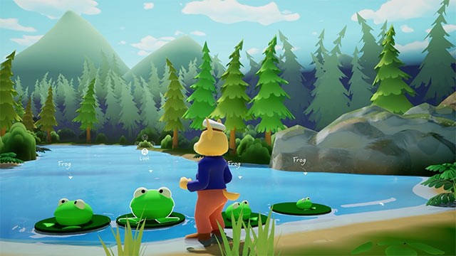 Hạ cánh trên hòn đảo nổi, tương tác và giúp đỡ cư dân ở đó