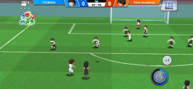 Các trận đấu trong game thể thao Captain Tsubasa ZERO diễn ra hoàn toàn tự động