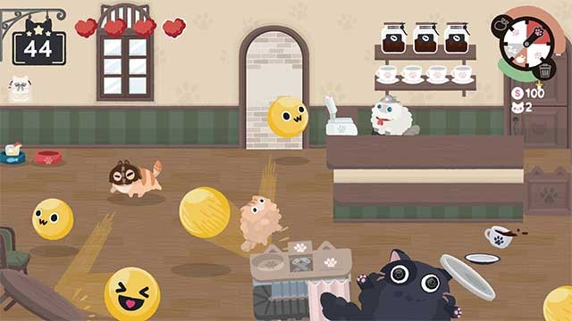 Thu thập mèo làm nhân viên của quán