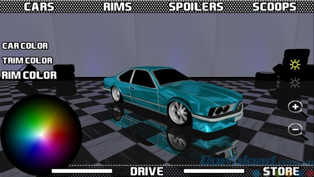 Giao diện game Car Builder 3D Free