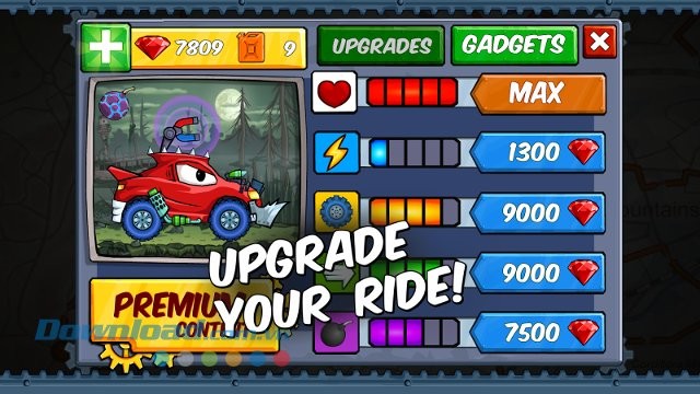 Nâng cấp xe trong game Car Eats Car