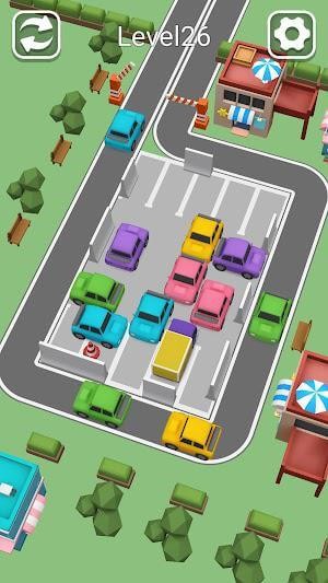 Car Parking Jam yêu cầu bạn giải quyết kẹt xe trong bãi đỗ xe