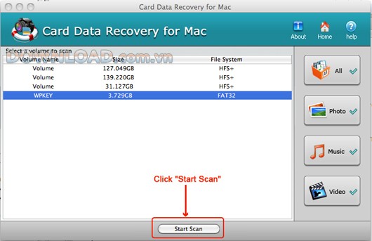 Card Data Recovery for Mac