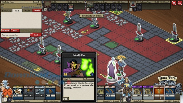 Thông tin thẻ bài trong Card Hunter