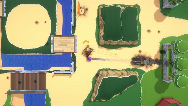 Cardboard Battle Tanks: Desk Division là game bắn tăng trong thế giới bìa giấy độc đáo